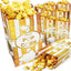Bolsas palomitas papel dorado 1oz pack 100 temática carnaval