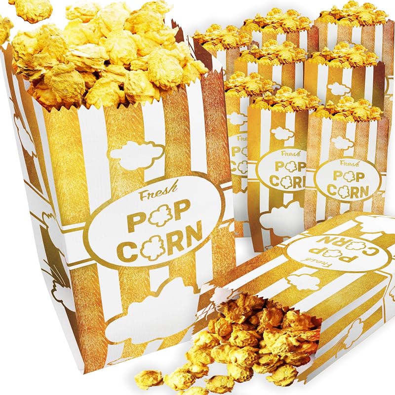 Bolsas palomitas papel dorado 1oz pack 100 temática carnaval
