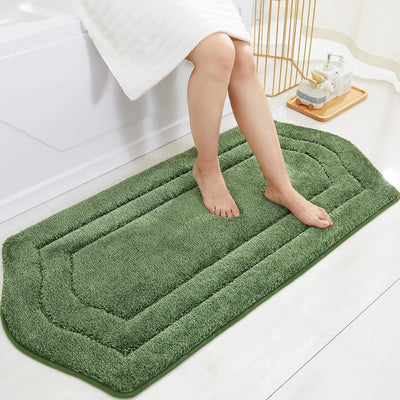 Set alfombras baño antideslizantes felpa suave poliéster