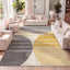 Alfombra interior rayas gris/amarillo 3x5ft diseño