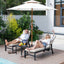 Set 2 cojines tumbona exterior resistente agua beige