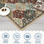 Alfombra pasillo marroquí enrejada lavable antiderrap 2x6