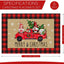 6 Manteles Navidad 12x18pulg Lino Copos Nieve Camión Gnomo