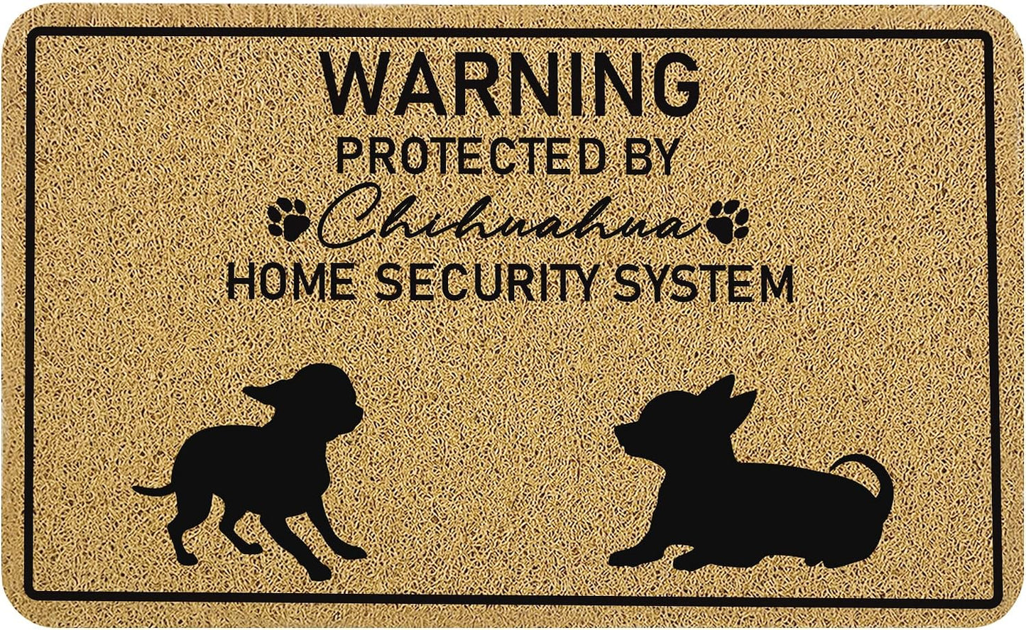 Tapete bienvenida Chihuahua para puerta interior y exterior