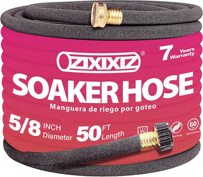 Manguera riego 50ft 5/8pulg conector latón resistente fugas