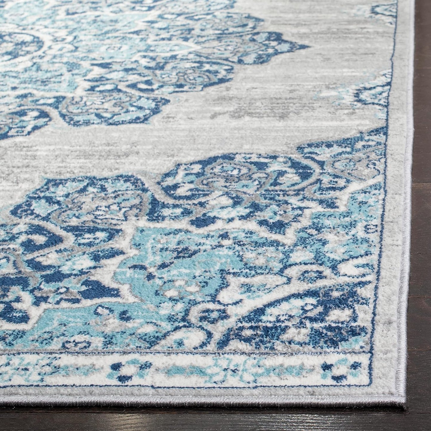Alfombra decorativa 3x5ft medallón entrada sala