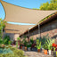 Parasol rectangular 14x16ft UPF50 resistente para cochera