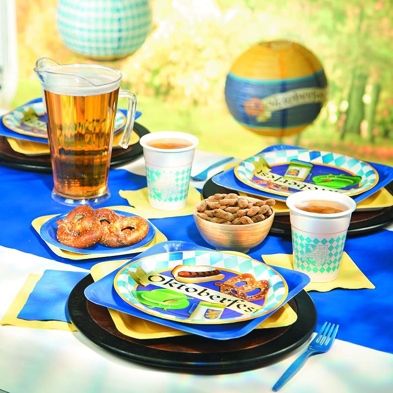 Faroles papel colgantes juego 6 para fiesta Oktoberfest