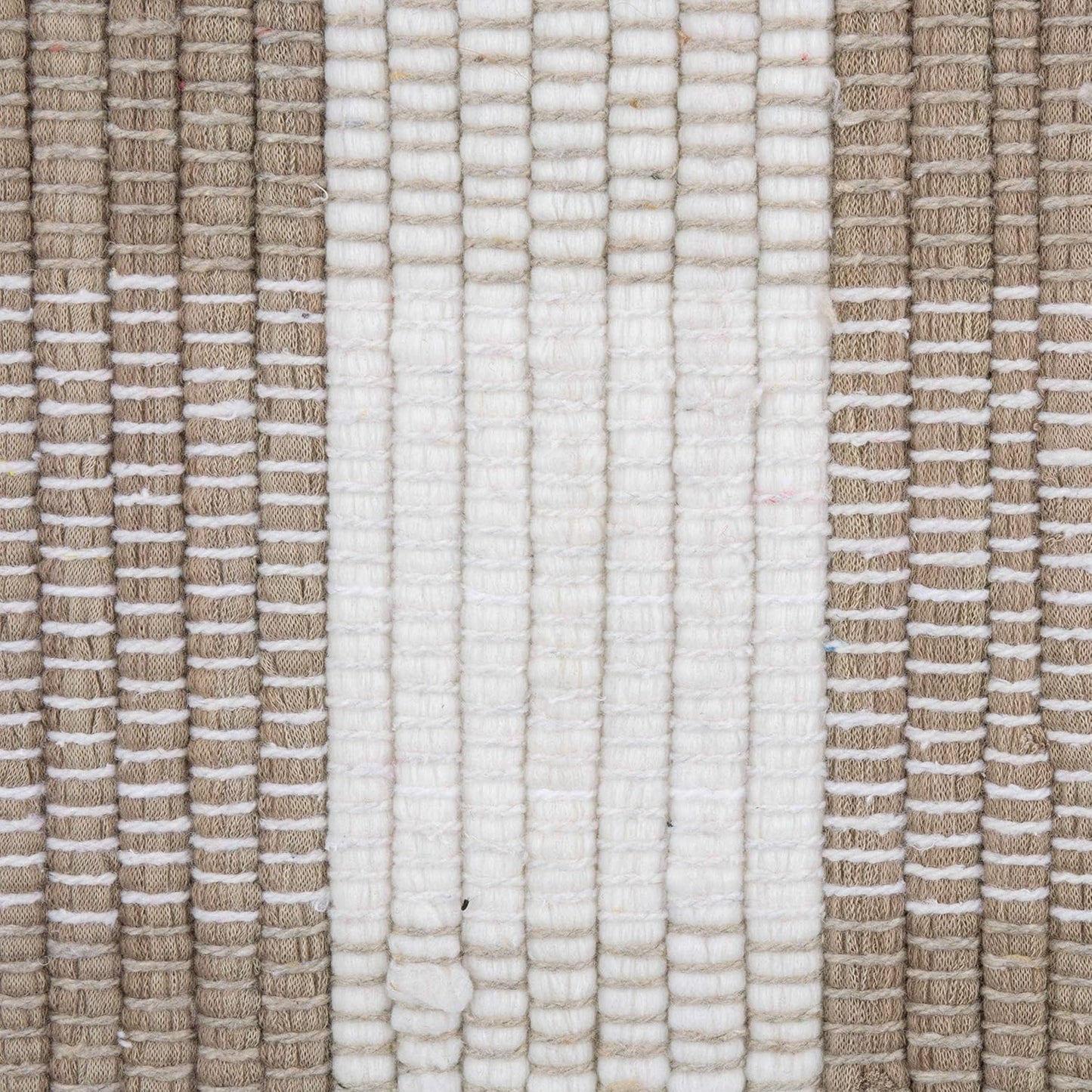 Alfombra chindi reversible 26x40pulg color piedra/crema
