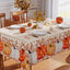 Mantel cuadrado 60x60pulg naranja festoneado impermeable