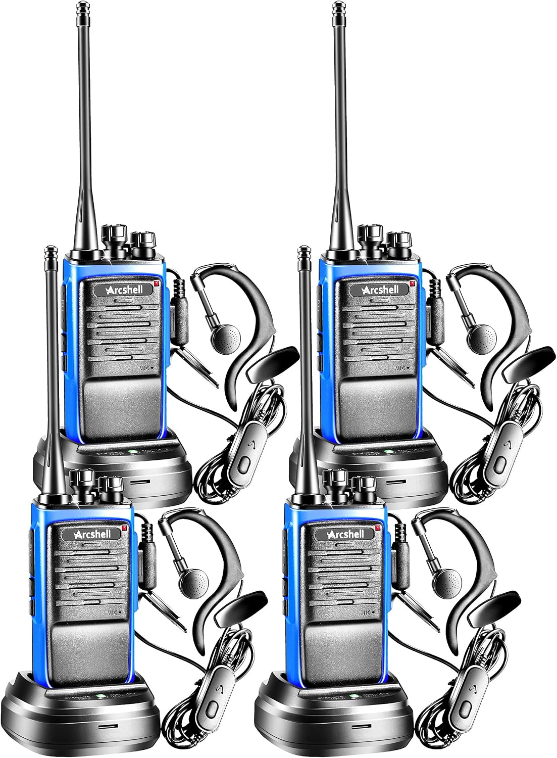 4 Walkie Talkies AR-6 Recargables Alcance Largo con