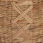Cesta redonda para suelo diseño X color marrón