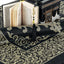 Alfombra oración diseño Kaaba negro regalo islámico