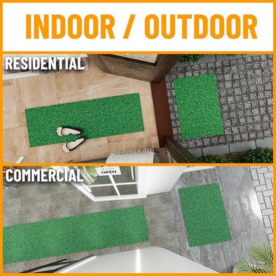 Tapete pasillo pelo 2'7x12' antiderrap interior exterior