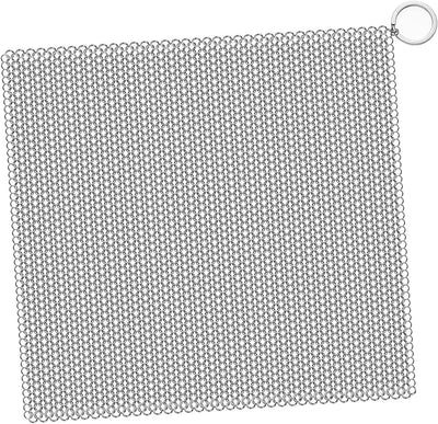 Cepillo hierro fundido acero inox 316L estropajo cadena cocina