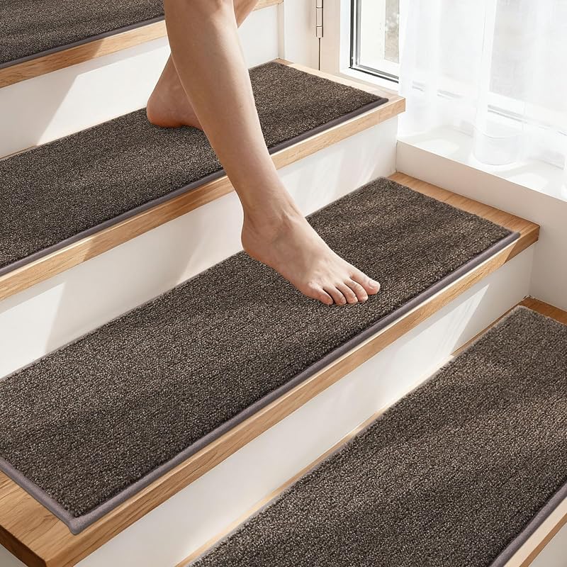 Peldaños antideslizantes para escaleras interiores 28x9