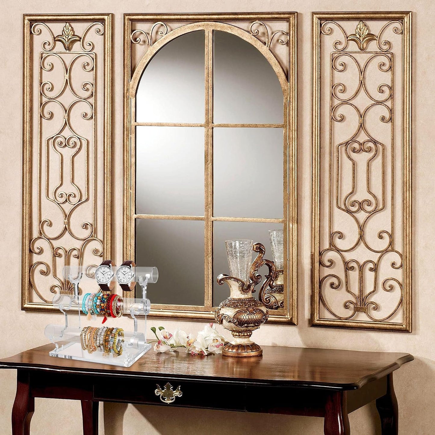 Organiz. joyas 3 niveles soporte acrílico