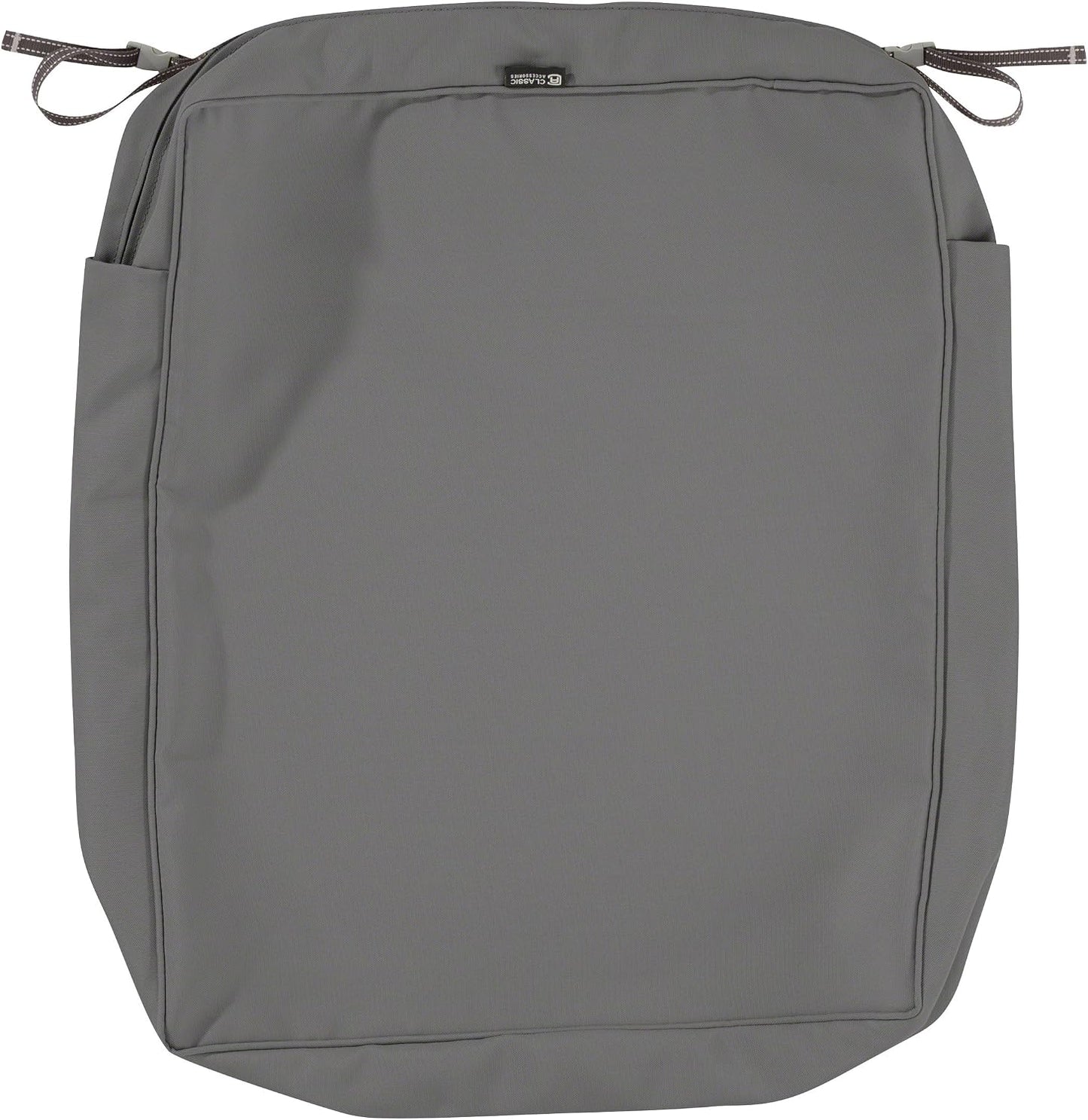 Funda deslizante cojín exterior 25x27pulg resistente agua gris