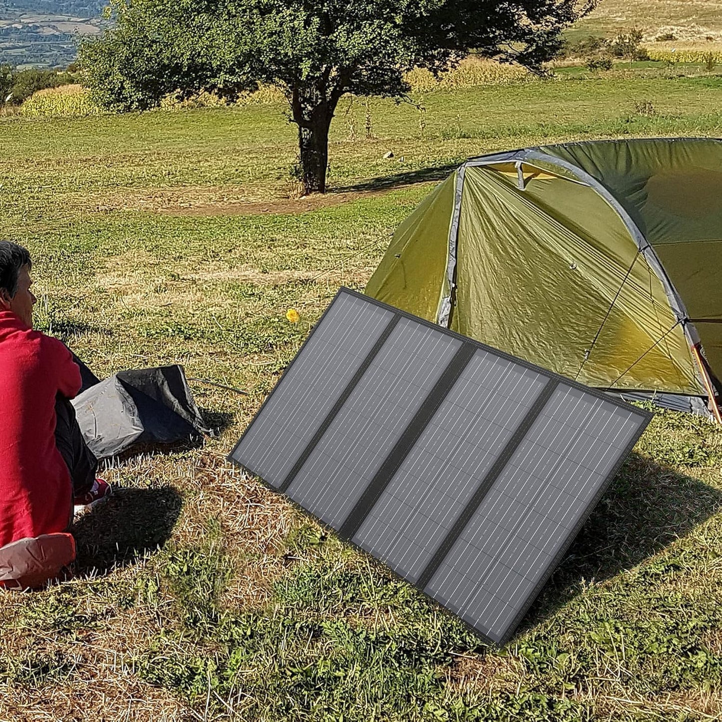 Cargador solar plegable 60W 18V 11 conectores