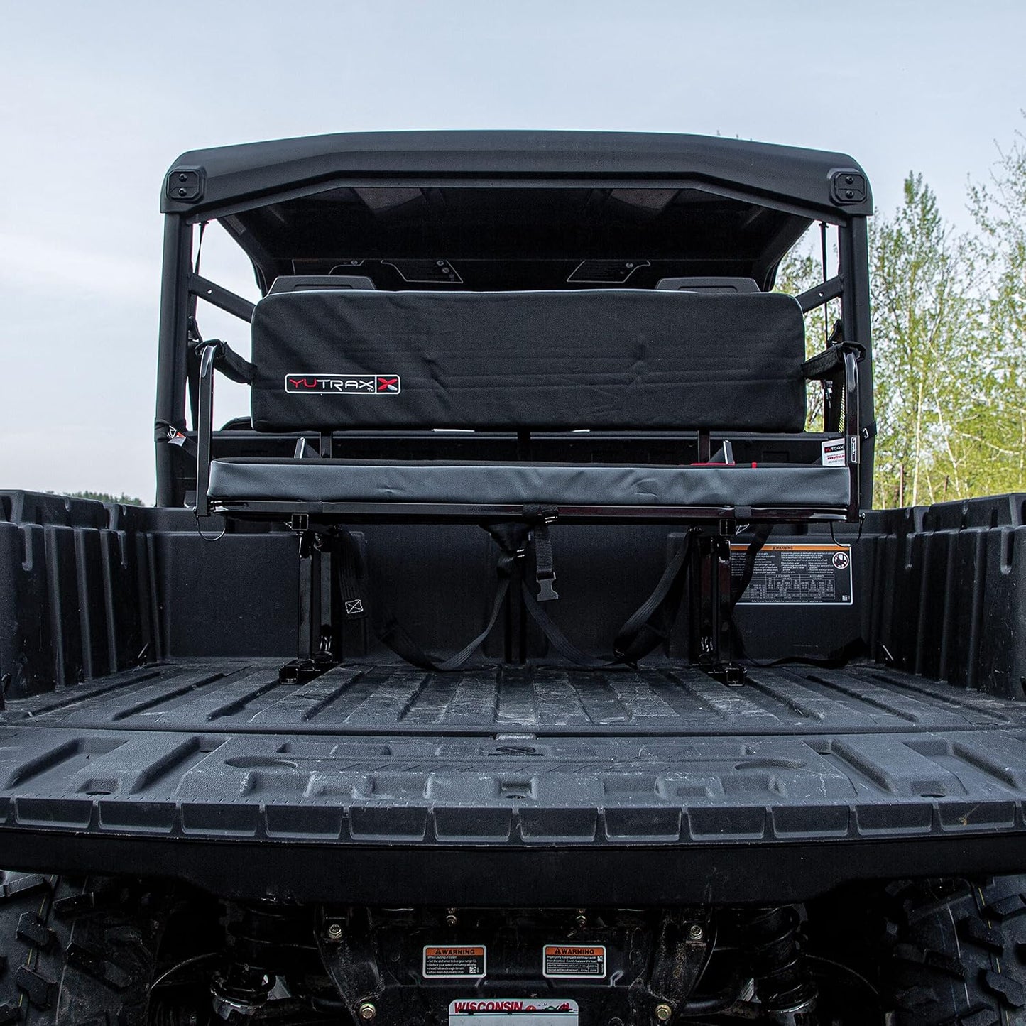 Asiento UTV acolchado abatible marco acero resistente