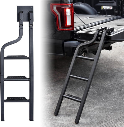 Escalera plegable para portón camioneta Ford F150 Dodge Ram