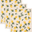 3 Pzas Paños Celulosa Reutilizables Absorbentes Estampado Limón