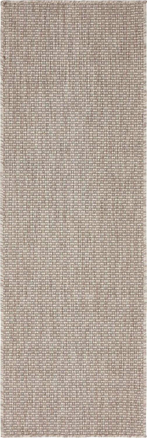 Alfombra transición jaspeada beige 2x6ft1"