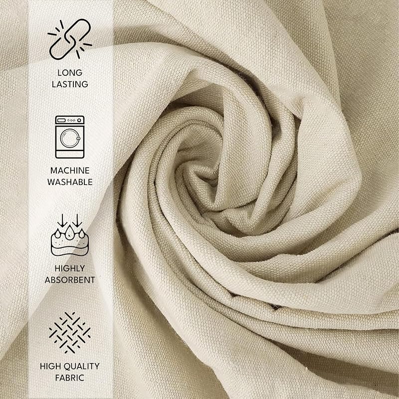 Lona protectora algodón 4x50 ft pack 2 gruesa multiusos