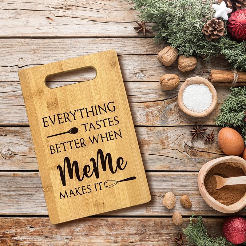 Tabla cortar bambú decoración cocina regalo meme