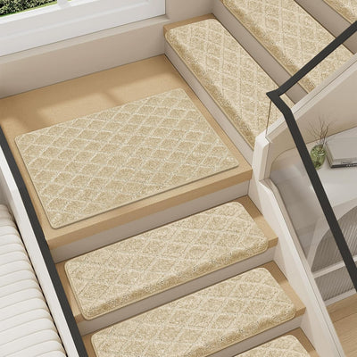 Alfombra peldaños 24x36" adhesiva antiderrap beige