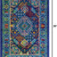 Alfombra Trinidad 2x3ft rectangular azul marino/verde