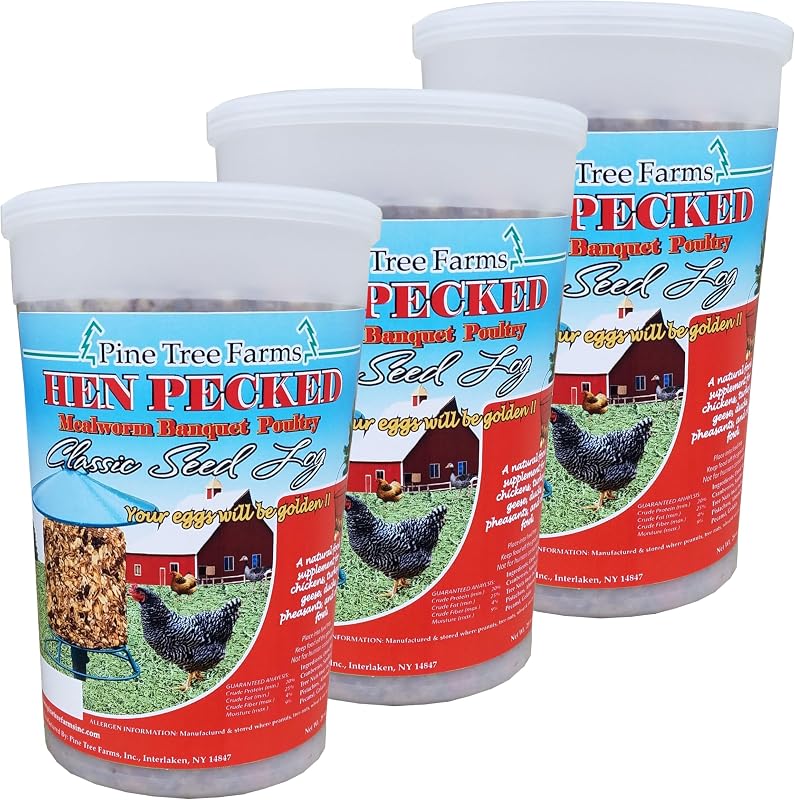 Alimento para aves con gusanos y cacahuetes 28oz pack 3