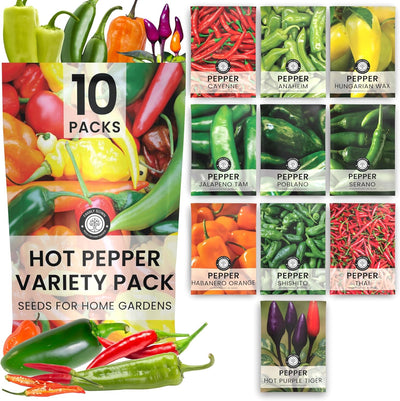 Semillas pimiento picante 10 paq Cayena Habanero para plantar