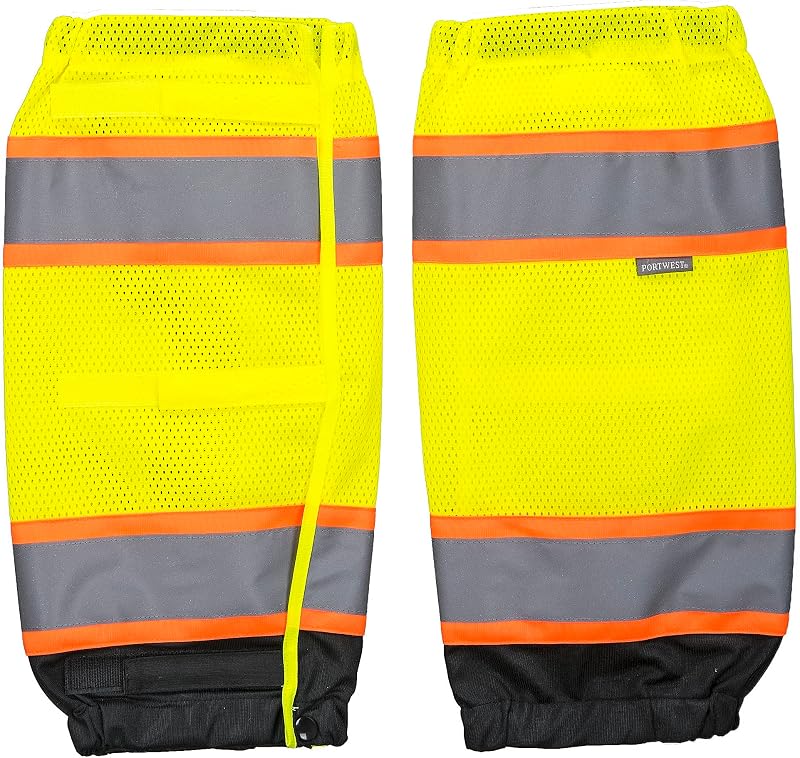 Polainas reflectantes Hi Vis amarillo/negro