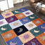 Alfombra bohemia 4x6ft sala cocina estilo hippie