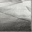 Alfombra decorativa 2'3x4' gris claro y carbón abstracta