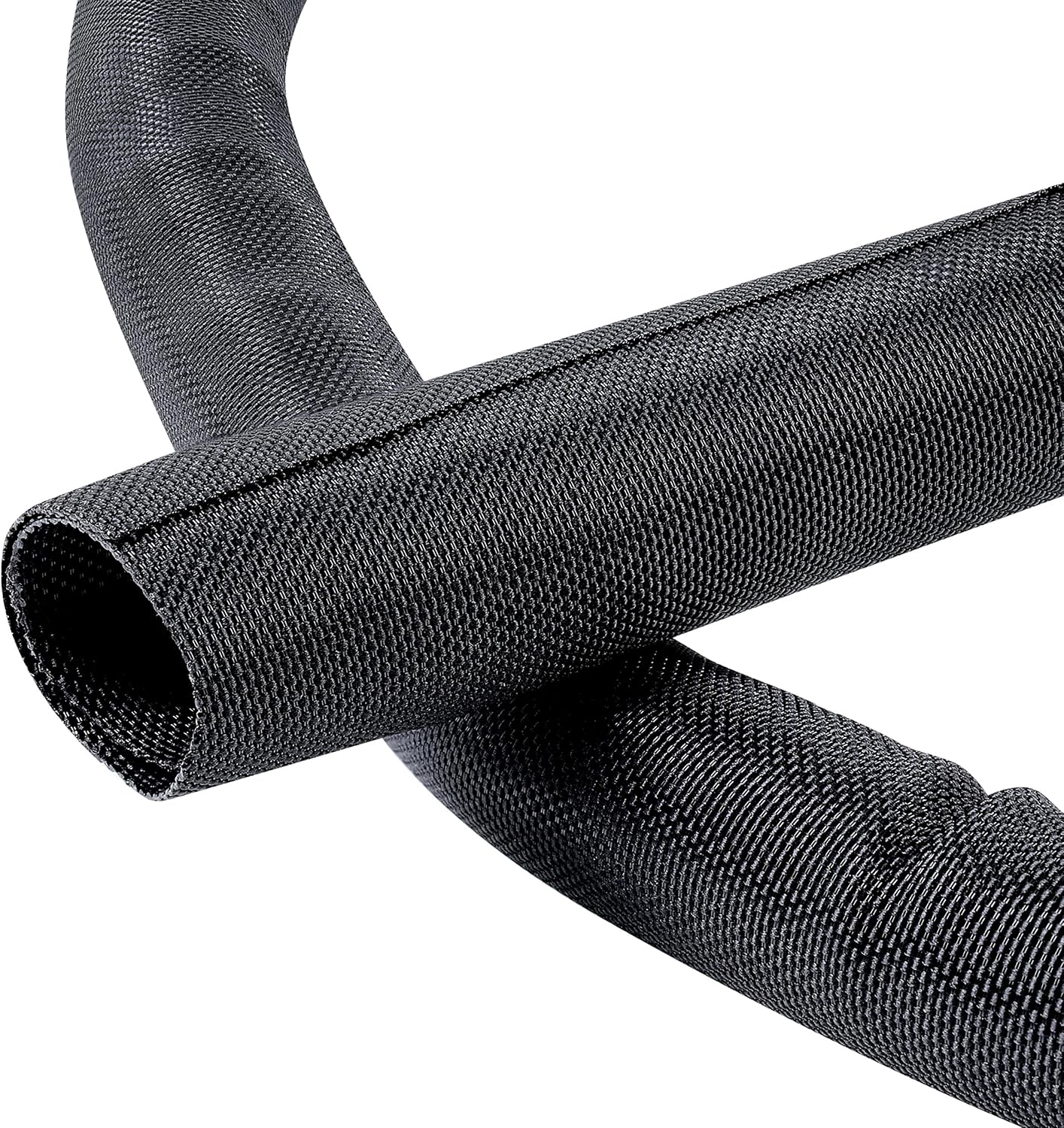 Mangas trenzadas negras para cables 1-15pies