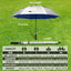 Paraguas golf UV 51-68" UPF50 resistente viento