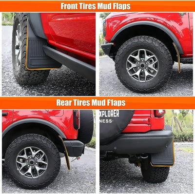 Aletas barro Ford Bronco 2021-26 proteccion salpicaduras