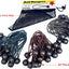Cuerdas elásticas con bolas set 60 negras 5.5-3.5"