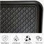 Alfombrilla botas ecológica 30x15" negra