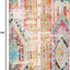 Alfombra área 6x9ft diseño tribal bohemio azul naranja
