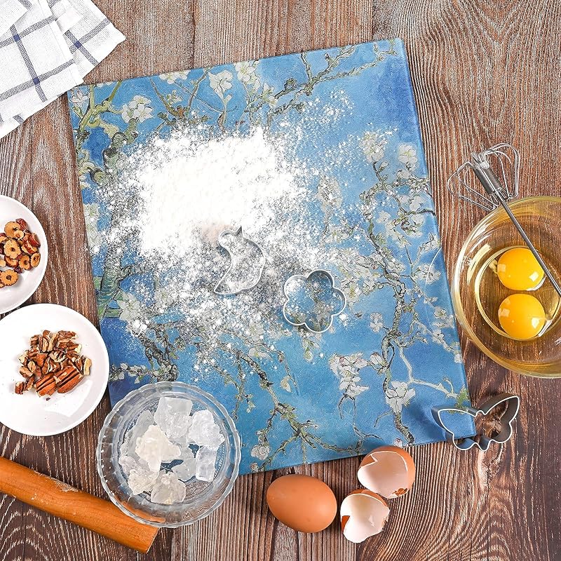 Tabla cortar vidrio templado cocina diseño flor verde 12x14pulg