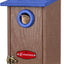 Casa pájaros plástico reciclado exterior azul