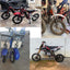 Guardabarros plástico rueda delantera Pit PRO Trail Dirt Bike Negro
