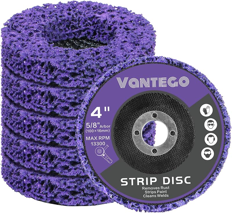 5 Discos Amoladora 4x5/8pulg Eliminación Óxido