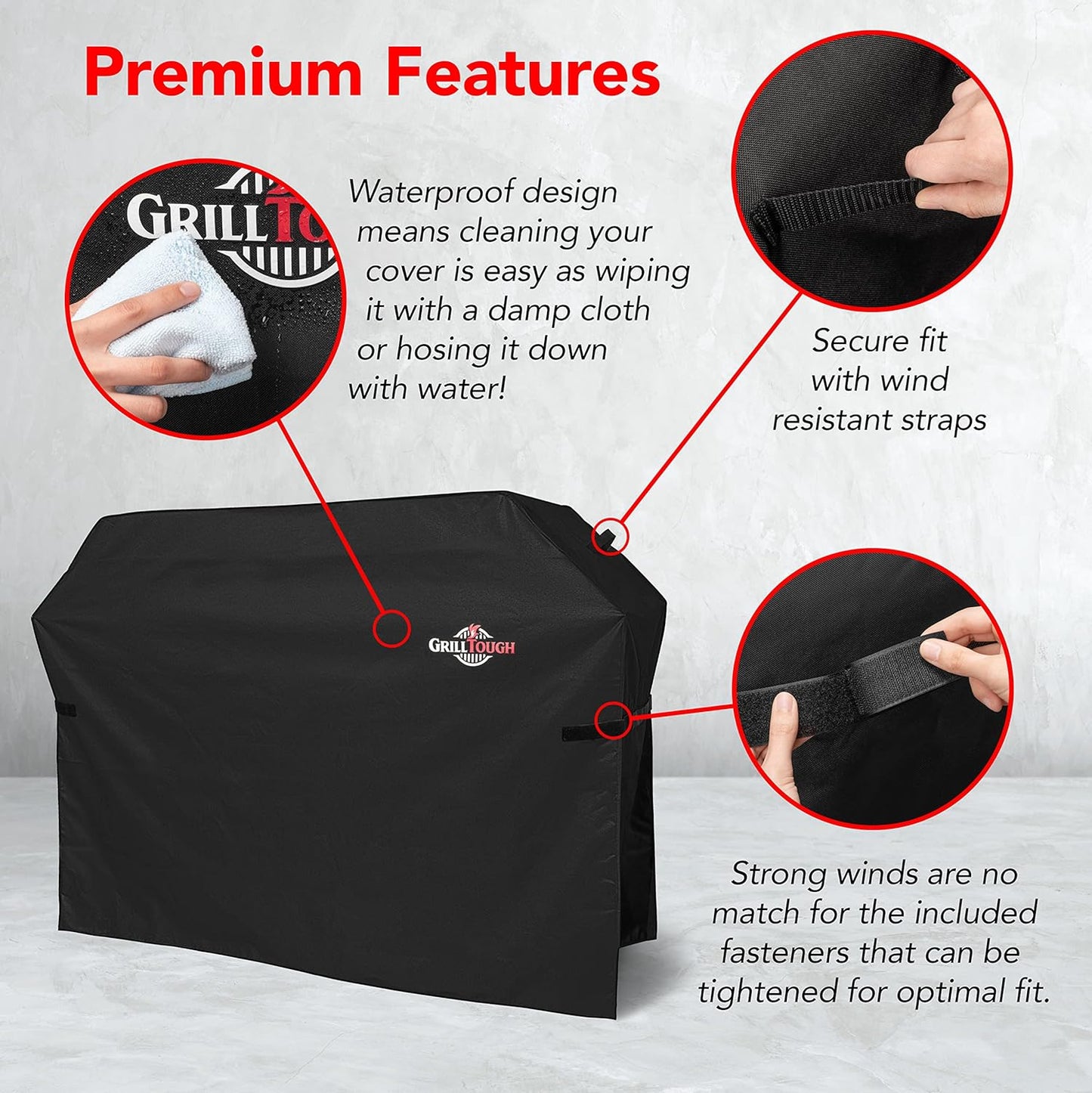 Funda parrilla resistente al agua 72" ajustable