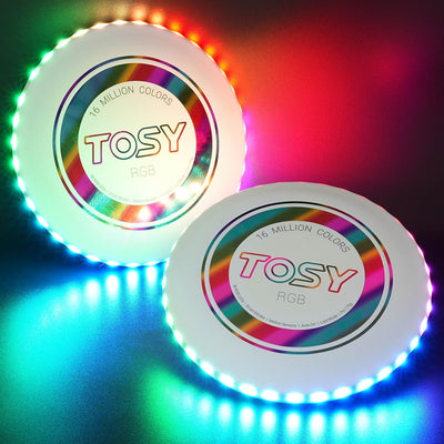 Disco LED RGB 108 o 36 luces camping regalo