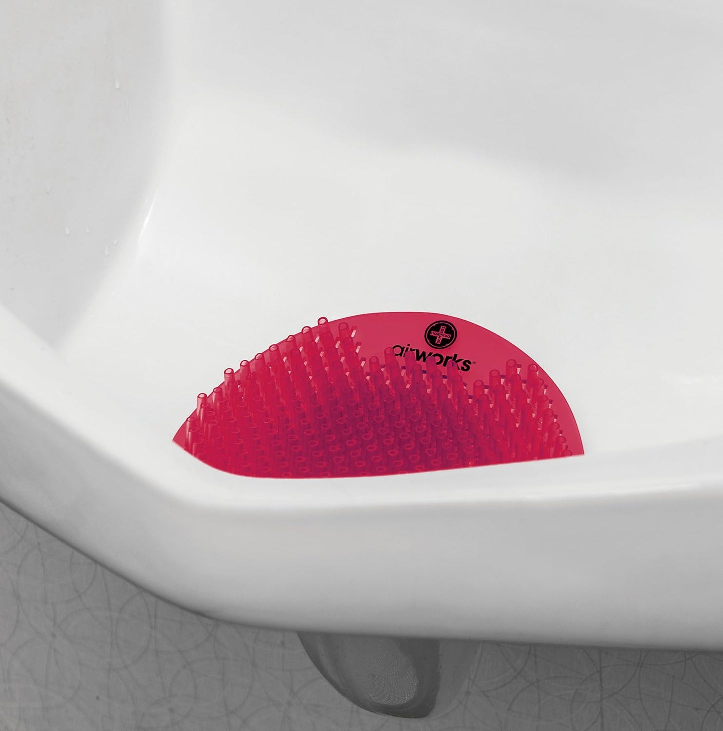 Pantalla urinario sin salpicaduras 8x6 pulg rojo set 10