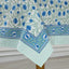 Mantel rectangular algodón estampado 70x118pulg azul y verde